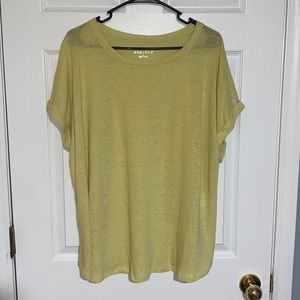 Green Knit Plus Size Top